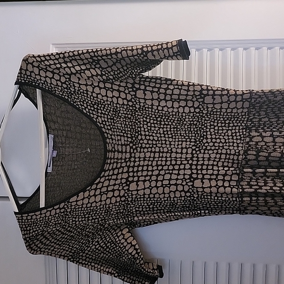 Knit sweater dress, snakeskin print, size small - Picture 2 of 5